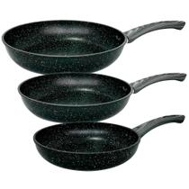 Jogo de Frigideiras Zebra Indução Antiaderente Cerâmica 3 peças - Casambiente