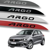 Jogo de Friso Fiat Argo Lateral Porta Ponta de Faca Grafia Cores