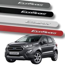 Jogo de Friso Ford New Ecosport Cromado Alto Relevo Ponta Redonda Cores Protetor de Porta