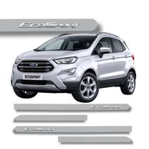 Jogo de Friso Ford New Ecosport Cromado Alto Relevo Ponta Redonda Cores Protetor de Porta