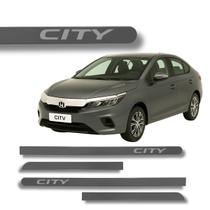 Jogo de Friso Honda City Ponta Redonda Lateral Grafia Cores
