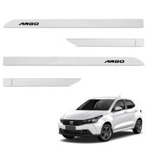 Jogo de Friso Lateral Argo 2017 a 2024 Branco Banchisa