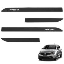 Jogo de Friso Lateral Argo 2017 a 2024 Preto Texturizado