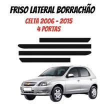 Jogo De Friso Lateral Borrachão Friso Celta 2006 a 2015 4 Portas