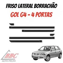 Jogo De Friso Lateral Borrachão Friso Gol G4 - 4 Portas - TOPMIX OU SANFIL