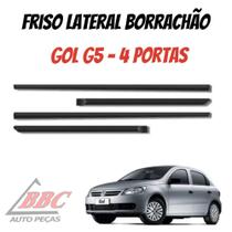 Jogo De Friso Lateral Borrachão Friso Gol G5 / 4 Portas Jogo De Friso Lateral Borrachão Friso Gol G5 / 4 Portas