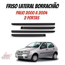 Jogo De Friso Lateral Borrachão Friso Palio 2000 A 2004 / 2 Portas