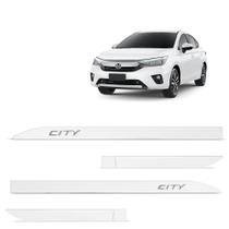 Jogo de Friso Lateral City 2015 a 2024 Branco Topazio Alto Relevo Jogo de Friso Lateral City 2015 a 2024 Branco Topazio Alto Relevo