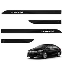 Jogo de Friso Lateral Corolla 2015 A 2024 Preto Eclipse