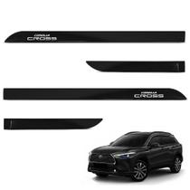 Jogo de Friso Lateral Corolla Cross 2021 A 2024 Preto Infinito Jogo de Friso Lateral Corolla Cross 2021 A 2024 Preto Infinito