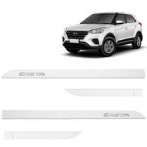 Jogo de Friso Lateral Creta 2017 a 2024 Branco Atlas Alto Relevo