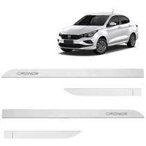 Jogo de Friso Lateral Cronos 2018 a 2023 Branco Alaska Alto Relevo Jogo de Friso Lateral Cronos 2018 a 2023 Branco Alaska Alto Relevo