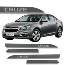 Jogo de Friso Lateral Cruze Chevrolet com Grafia Escolha a Cor Protetor de Porta