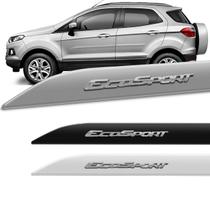 Jogo de Friso Lateral Ecosport 2013 a 2023 Cor Original Facão Alto Relevo Cromado