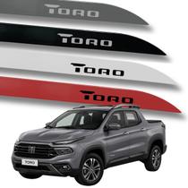 Jogo de Friso Lateral Fiat Toro Com Grafia Ponta Faca Cores Protetor de Porta