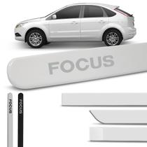 Jogo De Friso Lateral Focus Hatch Sedan 2009 2010 2011 2012 2013 Redondo Branco Ártico 4 portas