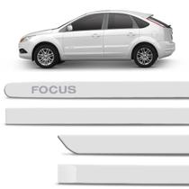 Jogo De Friso Lateral Ford Focus 2009 A 2013 Branco Ártico Cor Original Grafia Dupla Face