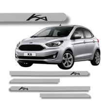 Jogo de Friso Lateral Ford Ka Redondo Protetor de Porta Grafia Cores Protetor de Porta