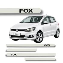 Jogo de Friso Lateral Fox Ponta Redonda Grafia Cores Volks Cores Protetor de Porta