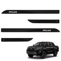Jogo de Friso Lateral Hilux 2016 A 2024 Preto Atitude Jogo de Friso Lateral Hilux 2016 A 2024 Preto Atitude