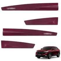 Jogo de Friso Lateral Hrv 2023 a 2025 Vermelho Cristal Modelo Original