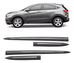 Jogo de Friso Lateral Hrv Hrv 2016 a 2022 com Filete Cromado Protetor de Porta