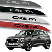 Jogo de Friso Lateral Hyundai Creta com Grafia Facao Cores Protetor de Porta