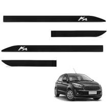 Jogo de Friso Lateral Ka 2015 a 2021 Preto Ebony