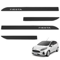 Jogo de Friso Lateral New Fiesta 2012 a 2019 Preto Texturizado Jogo de Friso Lateral New Fiesta 2012 a 2019 Preto Texturizado