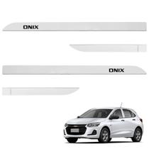 Jogo de Friso Lateral Onix 2013 a 2024 Branco Summit