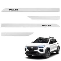 Jogo de Friso Lateral Pulse 2021 a 2024 Branco Banchisa