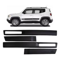 Jogo de Friso Lateral Renegade 2015 a 2022 4 Portas Preto Original Jogo de Friso Lateral Renegade 2015 a 2022 4 Portas Preto Original