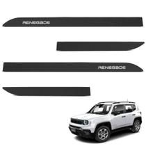 Jogo de Friso Lateral Renegade 2016 a 2024 Preto Texturizado