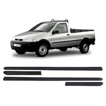 Jogo de Friso Lateral Strada Fire 2000 a 2004 2 Portas Preto Original Jogo de Friso Lateral Strada Fire 2000 a 2004 2 Portas Preto Original