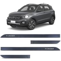 Jogo de Friso Lateral T-Cross 2020 a 2024 Cinza Platinium Alto Relevo Jogo de Friso Lateral T-Cross 2020 a 2024 Cinza Platinium Alto Relevo