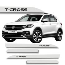 Jogo de Friso Lateral Tcross 2019 A 2026 Cores Volks Ponta de Faca Protetor de Porta