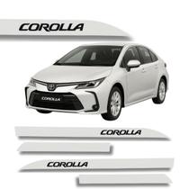 Jogo de Friso Lateral Toyota Corolla com Grafia Cores Protetor de Porta