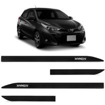 Jogo de Friso Lateral Yaris 2019 a 2024 Preto Infinito Alto Relevo Jogo de Friso Lateral Yaris 2019 a 2024 Preto Infinito Alto Relevo