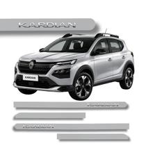 Jogo de Friso Renault Kardian Grafia Cromada Alto Relevo Redondo Cores Protetor de Porta Jogo de Friso Renault Kardian Grafia Cromada Alto Relevo Redondo Cores Protetor de Porta