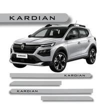 Jogo de Friso Renault Kardian Lateral Ponta Redonda Com Grafia Cores Protetor de Porta Jogo de Friso Renault Kardian Lateral Ponta Redonda Com Grafia Cores Protetor de Porta