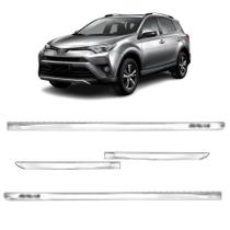 Jogo de frisos lateral xtreme cromado personalizado rav4 4 portas