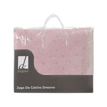 Jogo de Fronha Dreams 50x70cm Rose Retangular Diagonal