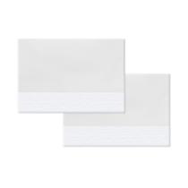 Jogo de Fronha Estampada - Piquet Branco Jogo de Fronha Estampada - Piquet Branco