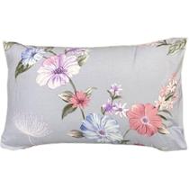 Jogo De Fronha Microfibra Estampada 47x70cm Lilás Flores Jogo De Fronha Microfibra Estampada 47x70cm Lilás Flores