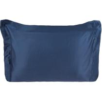 Jogo De Fronhas 400 Fios 100% Algodão 50x70cm Azul Cobalt