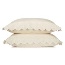 Jogo de Fronhas Altenburg Bordados em Cetim 300 Fios 50cm x 90cm Garden Jogo de Fronhas Altenburg Bordados em Cetim 300 Fios 50cm x 90cm Garden