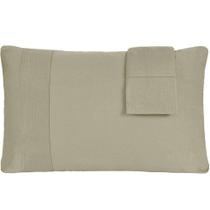 Jogo De Fronhas Bella Cama Malha 100% Algodão 50x70cm Avelã