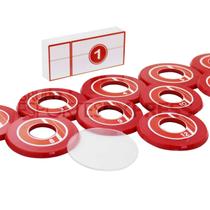 Jogo de Futebol de Botão Vermelho e Branco - Klopf - Cód. 4092