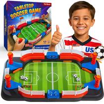 Jogo de futebol de mesa TOMLEON para crianças de 6 a 12 anos com 6 bolas