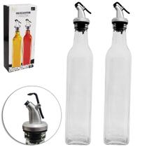 Jogo de Galheteiro de Vidro 2 Peças com 500ML
